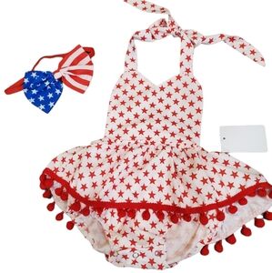 Red, White, and Blue 2 Peice Set Size 6 Months